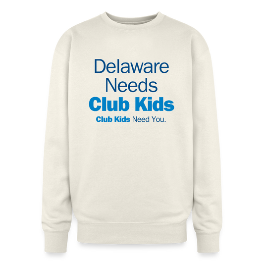 Delaware Needs Club Kids Oversized Crewneck Sweatshirt - ivory