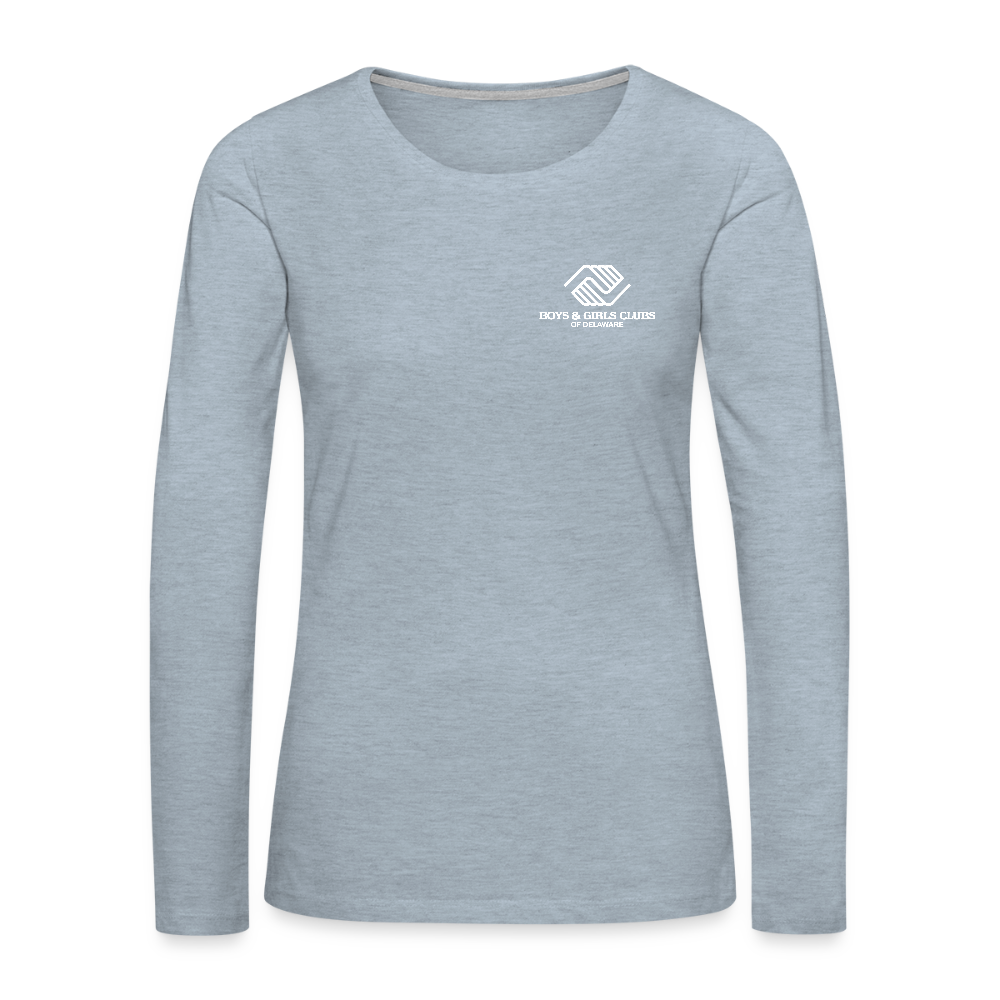 STAFF Women's Premium Long Sleeve T-Shirt - heather ice blue