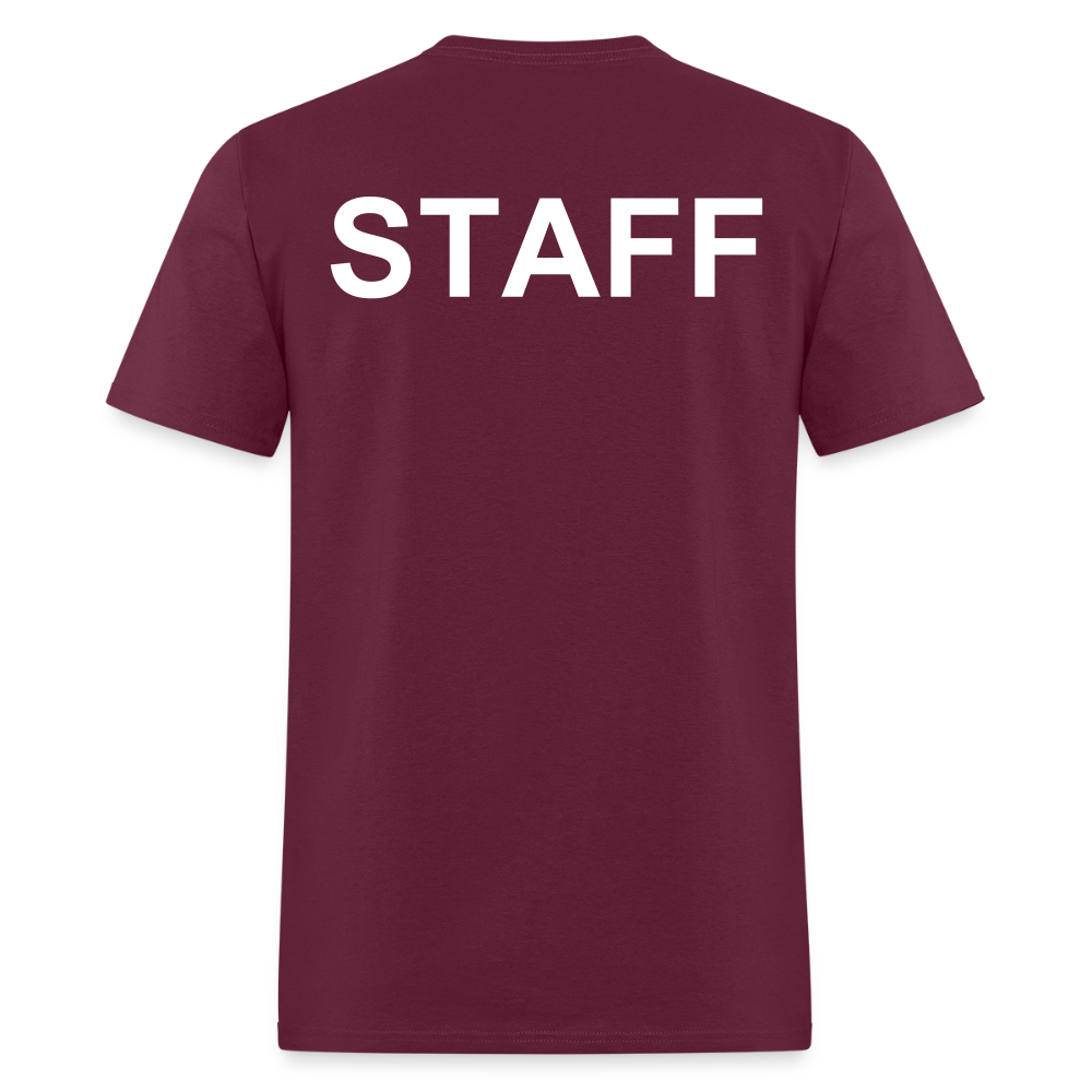 STAFF Men's T-Shirt | GILDAN 5000 - burgundy